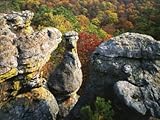 IMAGE OF Autumn, Kings Bluff, Ozark-St. Francis National Forest, Arkansas, USA Photographic Poster Print by Charles Gurche, 48x36