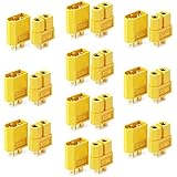 LHI 10 Pairs XT-60 XT60 Male Female Bullet Connectors Plugs For RC Lipo Battery