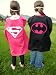 Search : Reversible Supergirl Batgirl Superhero Pink Cape Costume with Mask
