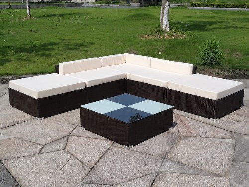 POLY RATTAN GARTENSET GARTENMÖBEL
