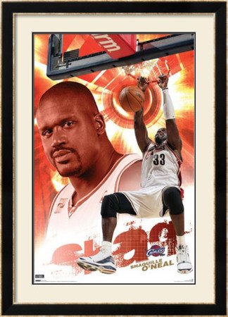 Cleveland Cavaliers - Shaquille O'Neal Framed Poster Print, 31x43