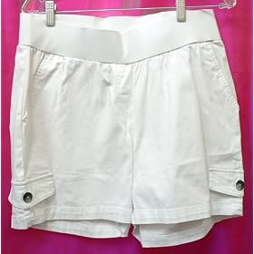 Zero 2 Nine white maternity cargo shorts - S & M only
