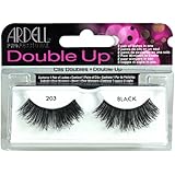 Ardell - Double Up #203 False Eyelashes, Black (Pack of 4 Pairs), reusable