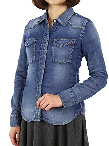 (ヤヌーク) YANUKDENITニットデニムデニムシャツウエスタンシャツ57141129・036