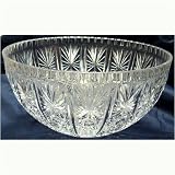 Crystal Cut Plastic Punch Bowl - 12 quart