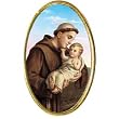 Car Visor Clip - Saint Anthony - 1.75"x1.0" - Clip on
