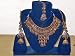 Birthday Gift-indian Jewelry Kundan Style Necklace Set and Earring in Sterling Gold and Beads-4pc Set(brand New) Free Shipping