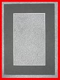 Charcoal - Dark Gray Acid Free Picture Frame Mat, 5x7