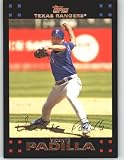 2007 Topps #143 Vicente Padilla Texas Rangers Baseball Card - Mint Condition - Shipped in Protective Display Case!