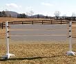 Solid Colored Plank Gates Wood Horse Jumps 12ft