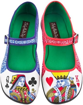 Chocolaticas Funky Canvas Women's Mary Jane Flat Shoes