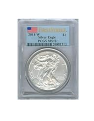 Single Detail Page Misc: 2011 W Silver American Eagle PCGS MS70 FS Burnished (Flag Label)
