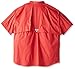 Columbia Men's Bonehead Short Sleeve Shirt, Sunset Red, Small