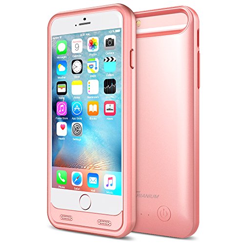 iPhone 6S Plus Battery Case - iPhone 6 Plus Battery Case, Trianium Atomic S iPhone 6/6s Plus Portable Charger Charging Case (5.5")[Rose Gold] - 4000mAh Battery Power Bank Cases[MFI Apple Certified]