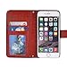 iPhone 6 Plus Wallet Case[5.5 inch], Onelee - Mickey Mouse Premium PU Leather Case Wallet Flip Stand Case Cover for iPhone 6 Plus with Card Slots