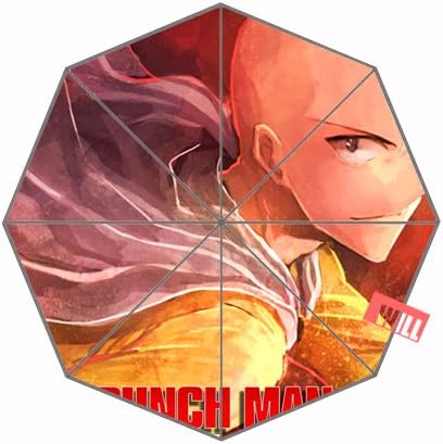 One punch man Custom Foldable Rain Umbrella Wind Resistant Windproof Floding Travel Umbrella