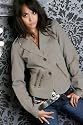 Damen Blazer Military Look grau Bluson Jacke