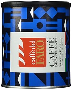 Caffe' del Faro Ground Coffee, Decaffeinated, 8.8 Ounce