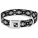 Buckle Down Seatbelt Buckle Dog Collar - Navajo Gray/Black/Gray/White - 1.5