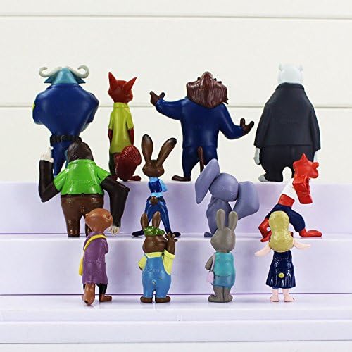 Vampai 2016 Disney Zootopia Movie Action Figures 12 PCS Judy Hopps - Nick Wilde & More