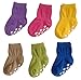 LovelyAnnie Baby Toddler Children 4 Pairs Pack Non Slip Pure Cotton Socks