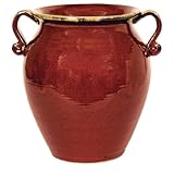 IMAGE OF Blonder Home Accents Expressions Red Clay Pot Wastepaper Basket
