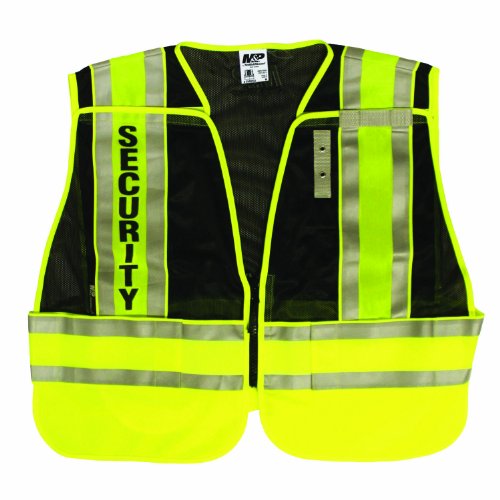 Smith & Wesson SVMP022-M/XL Split Tape Law Enforcement Safety Vest, Security/Black