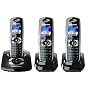 Panasonic KXTG8323 Colour DECT Digital Cordless Telephone Trio with Answer Machine - Black