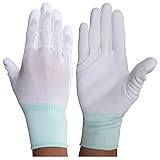ウインセス 【ぴったりフィット背抜き手袋 ／ ウレタン手のひらコート編手袋】 B品（黄変品） （10双） (M)