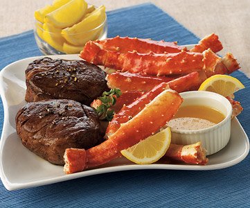 King Crab Legs and Turf by Hickory Farms