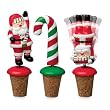 Boston Warehouse Candy Claus Bobble Bottle Stopper, Set of 3