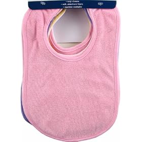 Luvable Friends 10-Pack Feeder Bibs - Pink