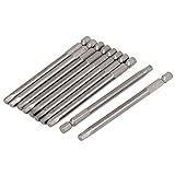 uxcell 六角ドライバービット H5サイズ 電動ドライバー ハードウェアツール 10個入り