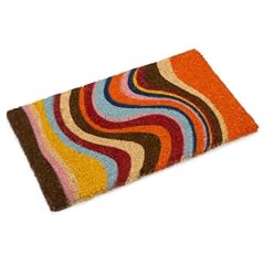 GIFT COMPANY 76541 Kokos-Fussmatte, 74x44 cm Curved Stripe