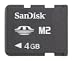 SanDisk Memory Stick M2 4GB (original Handelsverpackung)