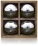 DKNY Be Delicious by Donna Karan for Women 4 x 0.24 oz Eau de Parfum Miniatures with Wooden Display Case