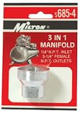 51bfJo1ESqL. SL160  Milton Industries Inc. Air Manifold 1/4IN Inlet 3 Outlets #S 685 4