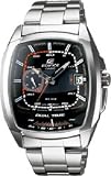 Casio #EF321D-1AV Men's Edifice Stainless Steel Dual Time Zone Sports Watch