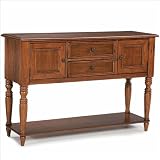 Home Styles Homestead Side Board Buffet Server in Distressed Warm Oak