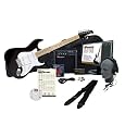 Silvertone SS10 Complete Electric Guitar Package with Instructional Software - Black