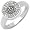 0.24 ct. t.w. Genuine Champagne and White Diamond Ring in Sterling Silver