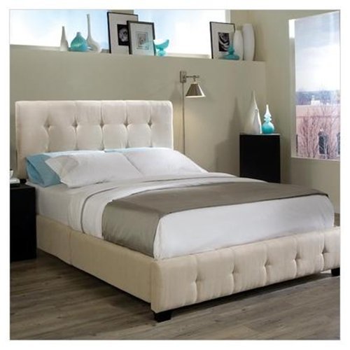Madison Square Microfiber Taupe Queen Bed by Standard Furniture