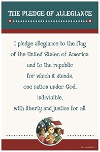 Amazon.com: Pledge of Allegiance Poster: Prints: Posters &amp; Prints