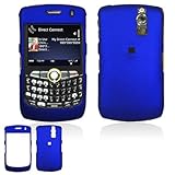 Blue Rubberized Hard Phone Cover for BlackBerry Curve 8350i (Nextel/Sprint/ ....