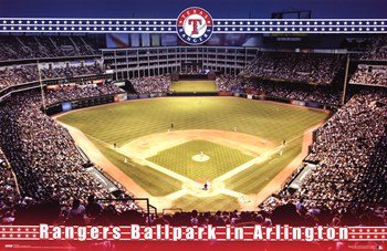 Texas Rangers - Ballpark in Arlington - Poster (34x22)