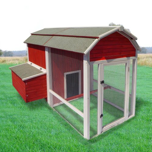 Precision Pet Products Old Red Barn Chicken Coop ! Power Smomg4
