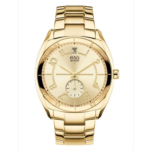 ESQ Movado Women's 07101401 esq ORIGIN tm Tonneau-Shaped Gold-Plated Watch
