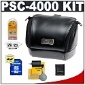 Canon PowerShot PSC-4000 Soft Leather Carrying Case + 8GB Card + Accessory Kit for S5 IS, SX1 IS, SX10 IS & SX20 IS Digital Cameras