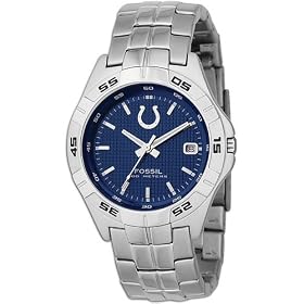 Colts Fossil Men's NFL Applied Watch