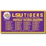 LSU Tigers 2009 NCAA Men's College World Series Champions Purple 18" x 36" Horizontal Schedule Banner
